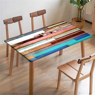 Ccykxa - 1220 × 610 × 5) rechteckige, quadratische Tischdecke, Tischdecke mit elastischen Kanten, Image