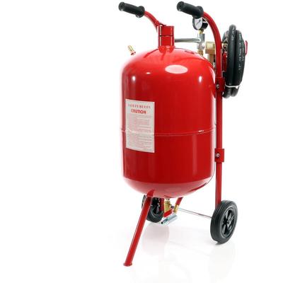 Xpotool - Mobiles Sandstrahlgerät 38 l, Druckluft Sandstrahler mit Zubehör, zum Rost Entfernen und Image