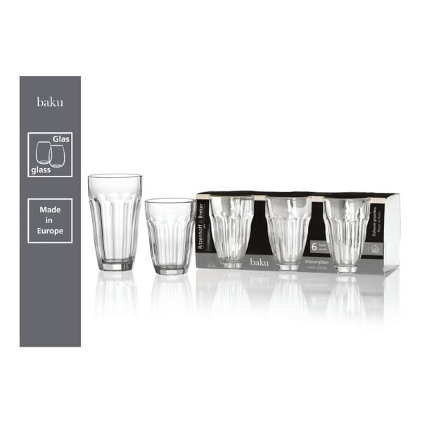 Ritzenhoff & Breker Wasserglas Baku 360 ml 6 Stück weiß, 8 cm Image