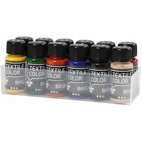 Creativ Company Textilfarbe, 12x50 ml