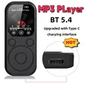 Lettore MP3 portatile 128G Walkmen da 1,8 pollici Tipo-C Compatibile con Bluetooth 5.4 Altoparlante incorporato E-Book Registrazione Sport MP4 Radio FM
