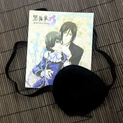 Anime Single Eye Maske bequeme Augenklappe wasch bar konkave Augenklappe Cosplay Thema Party Zubehör Image