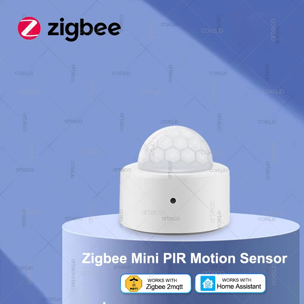 Zigbee 3.0 Mini Smart PIR Bewegungsmelder Menschlicher Körper Infrarotsensor Anti-Diebstahl-Sicherheitsalarm App Fernbedienung Funktioniert mit Z2M Image