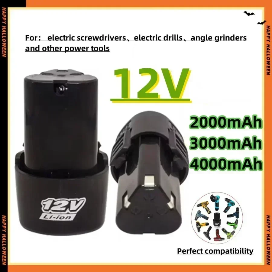 4000 mAh 12 V universeller wiederaufladbarer Lithium-Ionen-Akku für Elektroschrauber, Bohrmaschinen, Mini-Winkelschleifer und andere Elektrowerkzeuge Image