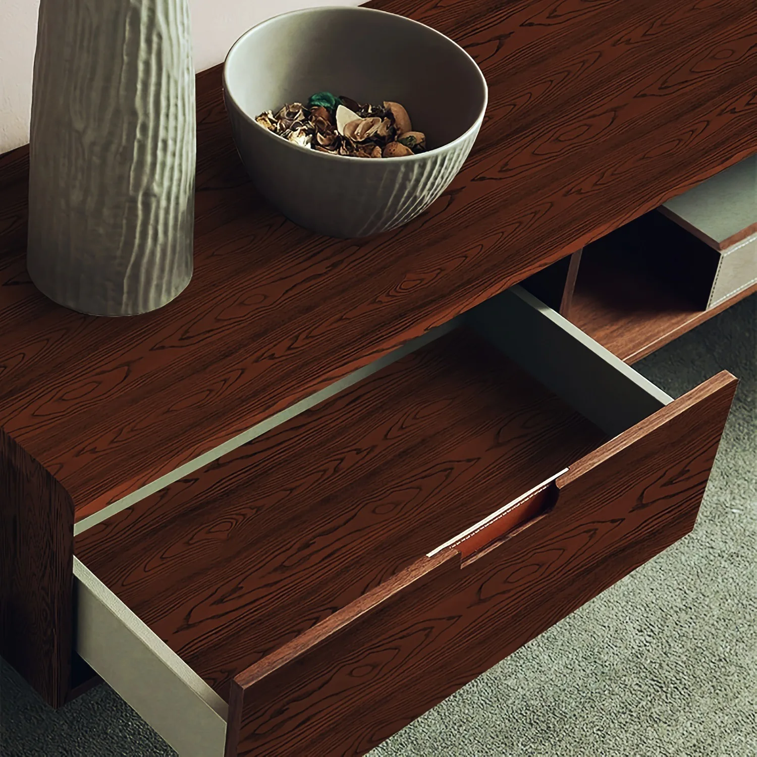 Selbstklebende Vinyl-Tapete, braune Holzmaserung, Aufkleber, wasserfest, feuchtigkeitsbeständig, Möbelrenovierung, Wandaufkleber zum Abziehen und Aufkleben Image