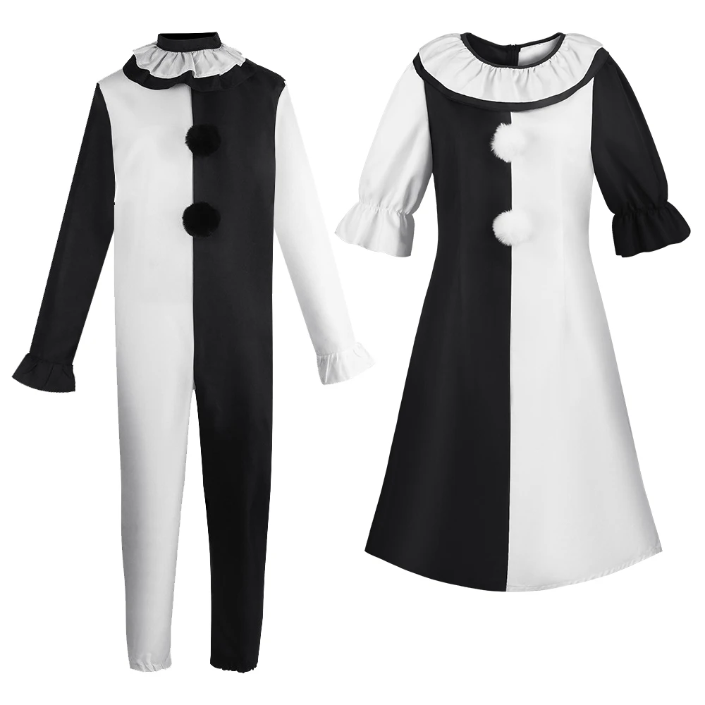Film Terrifier 2 Art Der Clown Cosplay Kostüm Männer Overall Anzug Frauen Halloween Karneval Party Kleid Joker Roleplay Kleidung Image