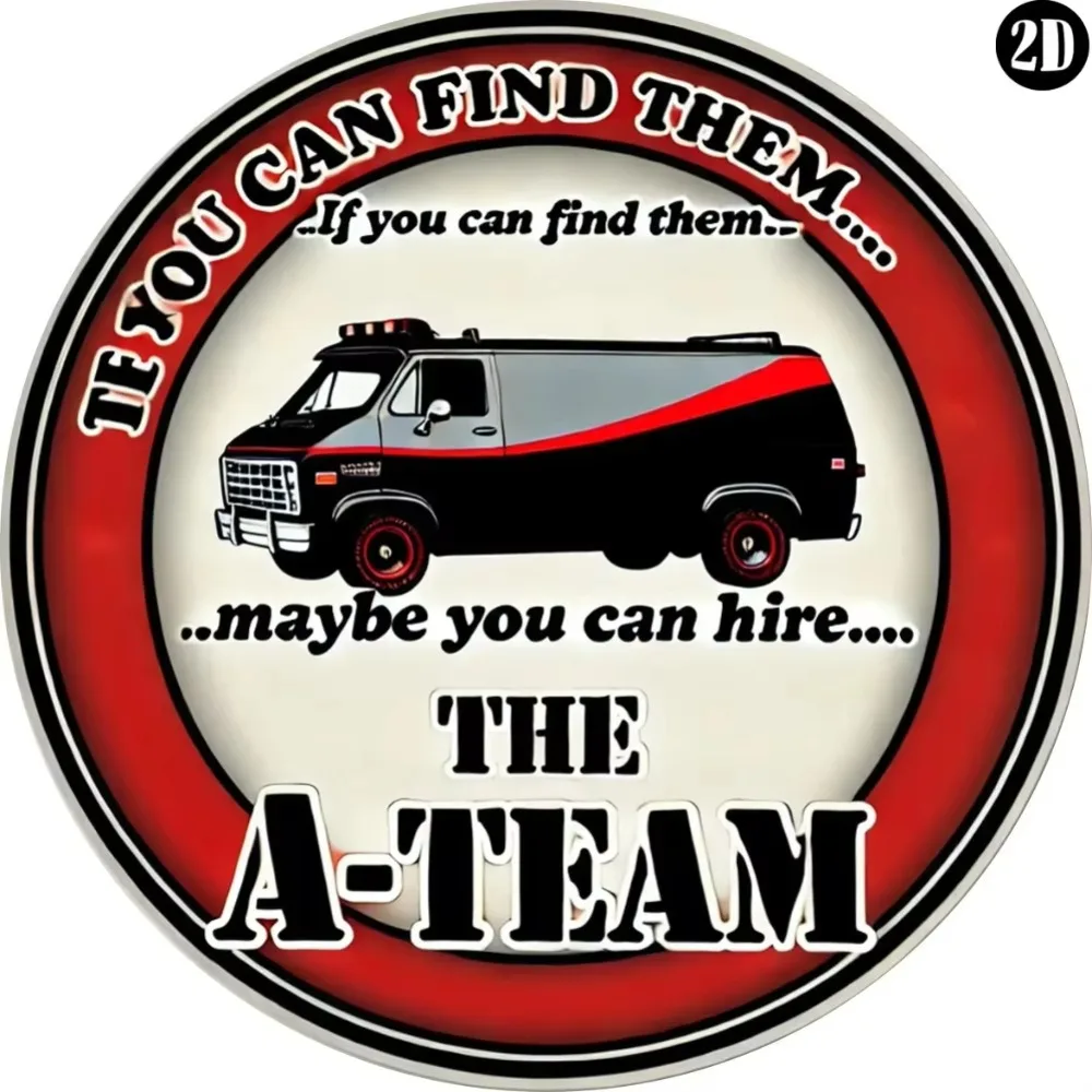RetroATeamHeritage ® Wanddekorationsschild – A – Team Vintage Artwork | UV-beständige Tinte | Fesselndes Dekor