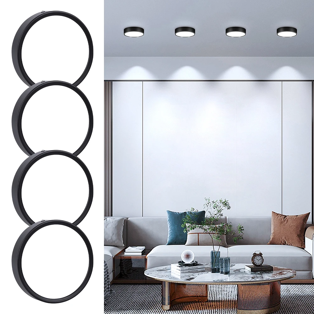 4 stücke LED Downlight Led Spot Decke Licht 10/15/25 W Oberfläche Montiert Downlights Dünne Faltbare Scheinwerfer für Wohnzimmer Küche
