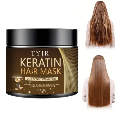 Maske für geschädigtes Haar – Keratin-Pflege-Conditioner – extrem tiefe Pflegemaske, feuchtigkeitsspendend und reparierend, Keratin-Mascara, Para El Cabello