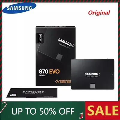 100 % SAMSUNG SSD 870 EVO 250 GB 500 GB interne Solid-State-Festplatte HDD-Festplatte SATA 2,5 250 GB 1 TB 2 TB Zoll Laptop Desktop PC Arbeit