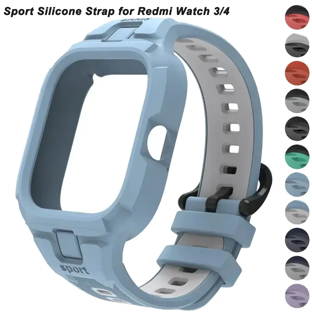 Sport Silikon Armband für Xiaomi Redmi uhr 4/uhr 3, Ersatz Weiche TPU Armband Armband Smart band Zubehör correa Gürtel Image