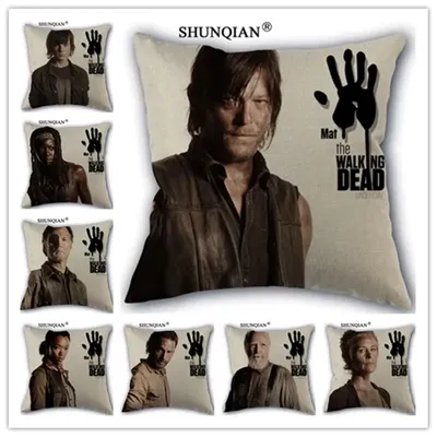 Walking Dead Cover Kissen Home Dekoration Schlafzimmer Sofa Kissenbezug Kinder Geburtstagsgeschenk Image