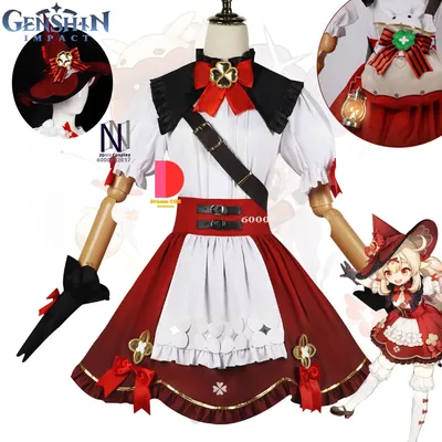 Game Genshin Impact Klee Cosplay Blossoming Starlight Outfits Costume for Women Uniform Halloween Image