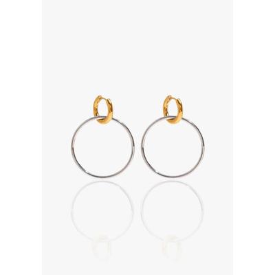 Plus Size Women's Astrid Earrings by RAD + RAE in Gold And Silver (Size OS)