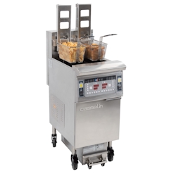 Elektrische Fritteuse mit automatischer Anhebung und Filterung 2 x 12 Liter 17Kw CFPRAF212 Casselin Image