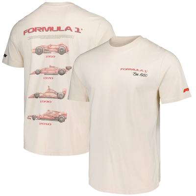 Formel 1 75 History of Cars Grafik-T-Shirt – Unisex Image