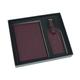 MOVDARL Travel Pair Minimalist Travel Ticket Holder Multifunctional Pu Leather Passport Holder Luggage Tag Gift Box Sets(Burgundy)