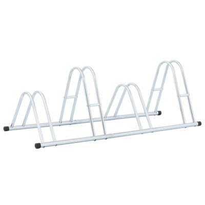 TEMU Galvanized Steel Self-supporting Floor-mounted Bicycle Rack For 4 Bikes: The Solution For Secure Bike Parking Image