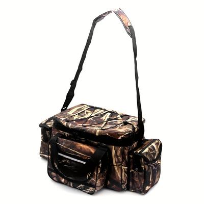 TEMU Large Capacity Fishing Tackle Bag Waterproof Fishing Tackle Storage Bag Case Hunting Shoulder Bag Pack Image