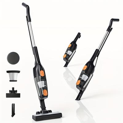 TEMU 3in 1 Lightweight Corded Vac With Handheld, Powerful Suction Small Dorm Vacuum Cleaner Portable With Hepa Filters, 17kpa Stick Vacuum Cleaner, For Sofa, Curtains, Hard Floor, Pet Hair Image