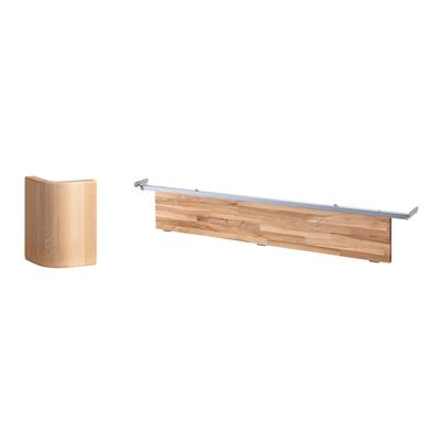 Hasena Füsse Eviron 2er-Set / 25 cm / 120 cm / Wildeiche natur, gebürstet, geölt Image