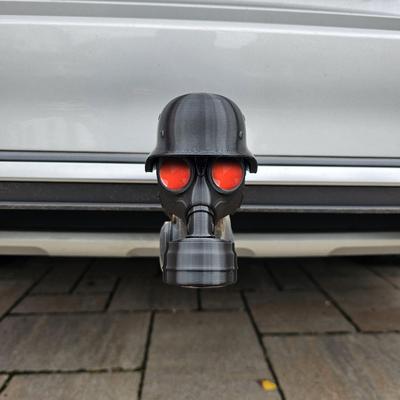 TEMU Cover Cap For Trailer Coupling, Fun Helmet Trailer Hitch Cover, Trailer Coupling Protective Cap, Car Decoration Accessories For Hitch (innovative Modular Design) Image