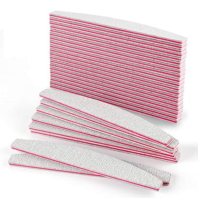 TEMU Unique Nail File 50pcs Nail Files /180: Double-sided, Trapezoidal Files For Gel And Acrylic Nails In White With , Emery Paper, Washable And Disinfectable For Long-lasting Durability And Image