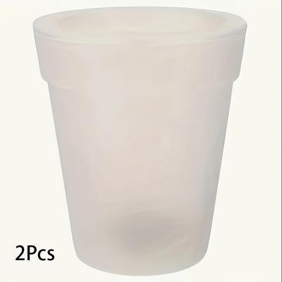 TEMU Solar Round Flowerpot Light, Can , Outdoor Lighting Decoration Led Lamp, Yard Landscape Light, Suitable For Courtyard, Balcony, Garden, Villa Decoration Image
