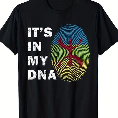 TEMU Amazigh In Berber Kabyle Flag Amazigh Men T-shirt Image