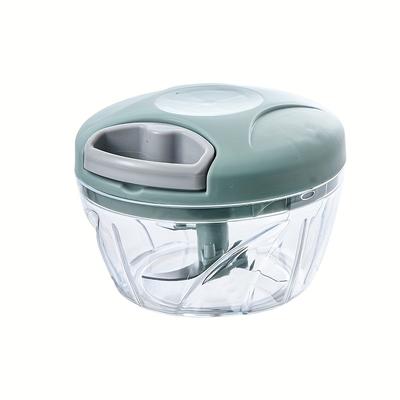 TEMU Shaon Multifunctional Manual Food Processor - Plastic Rotary Mini Vegetable Chopper, Garlic Grinder, Fruit And Vegetable Masher, Salad Maker - Efficient Kitchen Cooking Tool Image