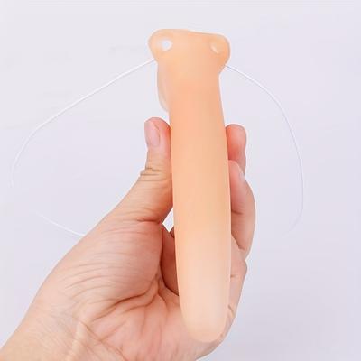 TEMU 's Long Nose Costume Accessory - Adult Nose Prop For Cosplay, Role-playing Parties, No Electricity Or Batteries Required, Feather-free, For Halloween Image
