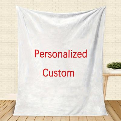 TEMU Custom Photo Blanket - , Personalized Flannel Throw With , All & Gifts Image