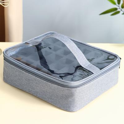 TEMU 30-bottle Nail Polish Storage Bag, Gel Nail Polish Organizer Box With Handle And Storage Box, Nail Set Supplies Organizer Box, Portable Storage Handbag, A Perfect Gift For Family, And (empty Bag) Image