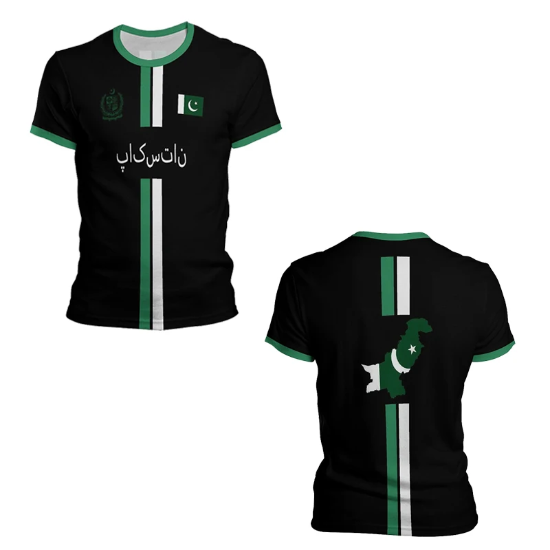 2025 Summer New Pakistan Jersey Men's Sports T-shirts Pakistanis Flag Street Oversized Tops Unisex Casual Graphic T-shirts Tees