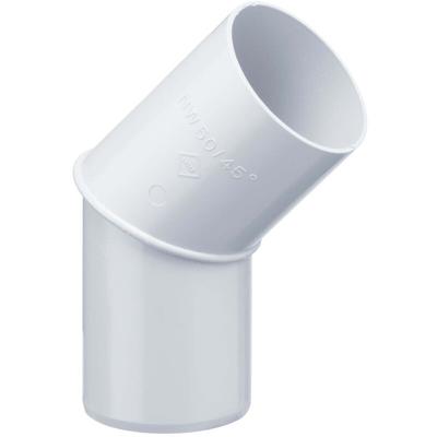 Regenrohrbogen 45 Grad für Fallrohr, pvc Verbindungsstück Dachrinnenzubehör, einfache Steckmontage, Image