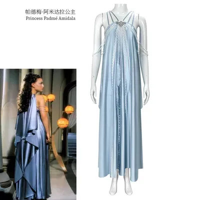 Anime Padme Cosplay Fantasy Amidala Nachthemd Strap Schlaf Kleid Film Space Battle Kostüm Disguise Image
