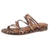 Pantolette TAMARIS, Damen, Gr. 39, braun, leooptik, Lederimitat, Textil, animal-print, glänzend, modisch, Schuhe, Keilabsatz, Sommerschuh, Schlupfschuh in veganer Verarbeitung