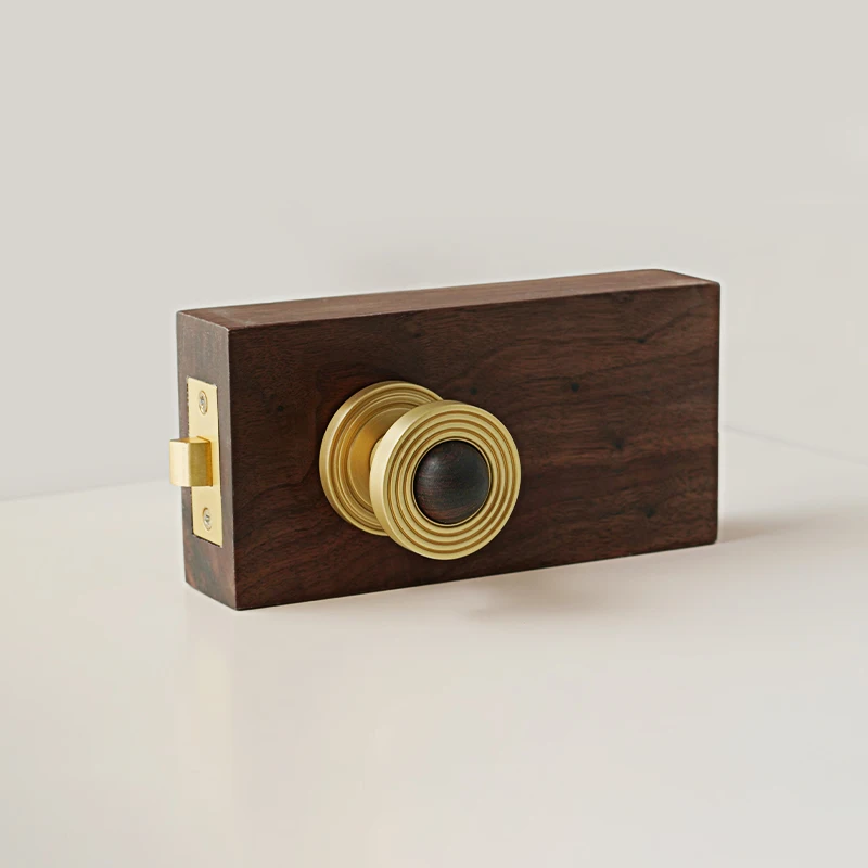 Dooroom Türschloss-Set aus Messing und verdammt, Einfachheit, Innenraum, Schlafzimmer, Badezimmer, Türschloss, Schlagschloss, Durchgangs-Sichtschutzschloss Image