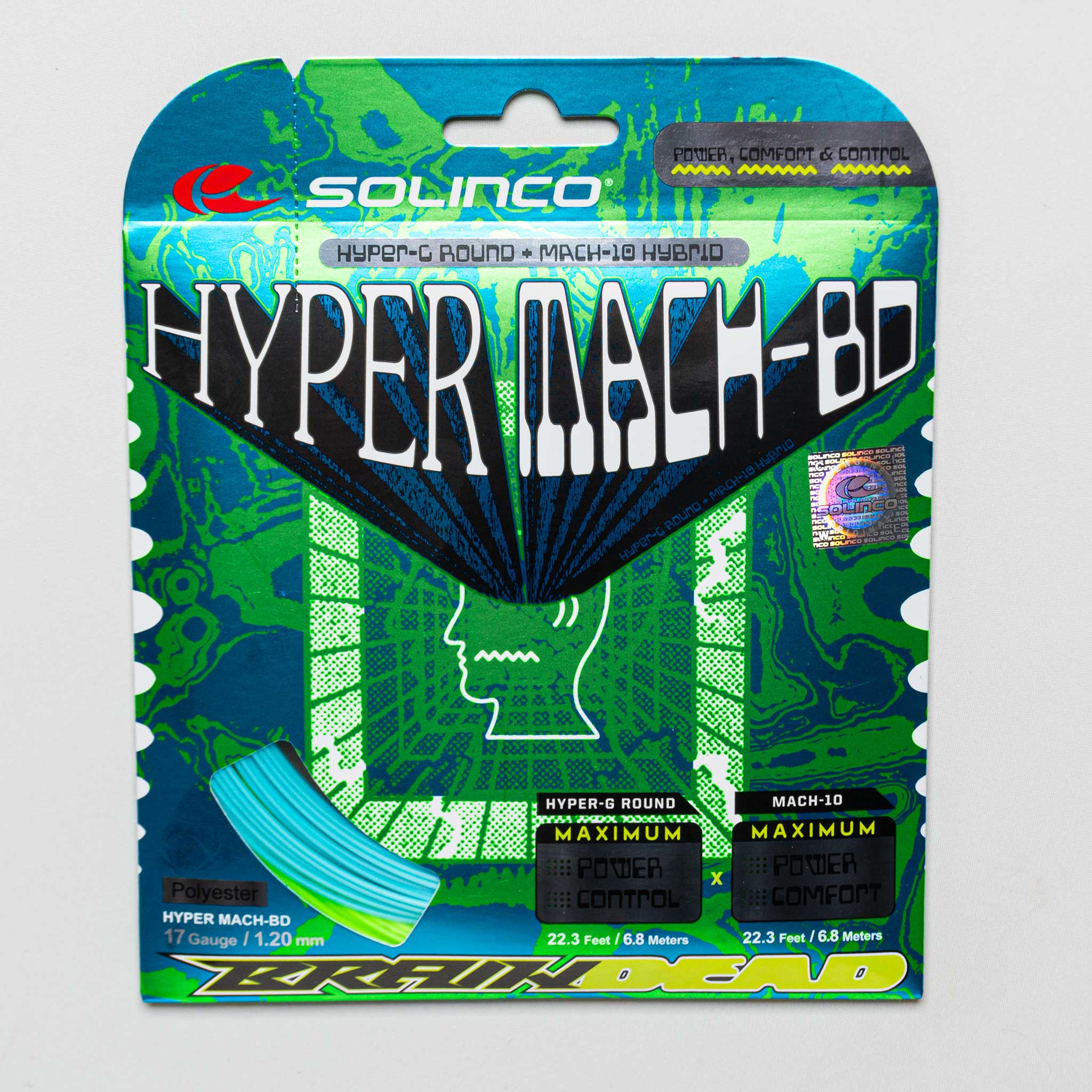 Solinco Hyper-G Round 17 + Mach-G 17 Hybrid Tennis String Packages