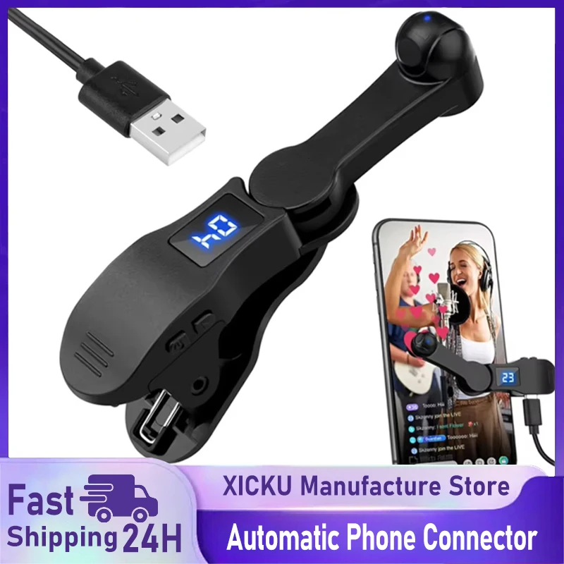 Automatischer Bildschirmklicker für Smartphones, Apps, Video, Live-Streaming, Gadget, USB-Simulator, Smartphone-Spielbildschirm, Touch-Stative, Tapper