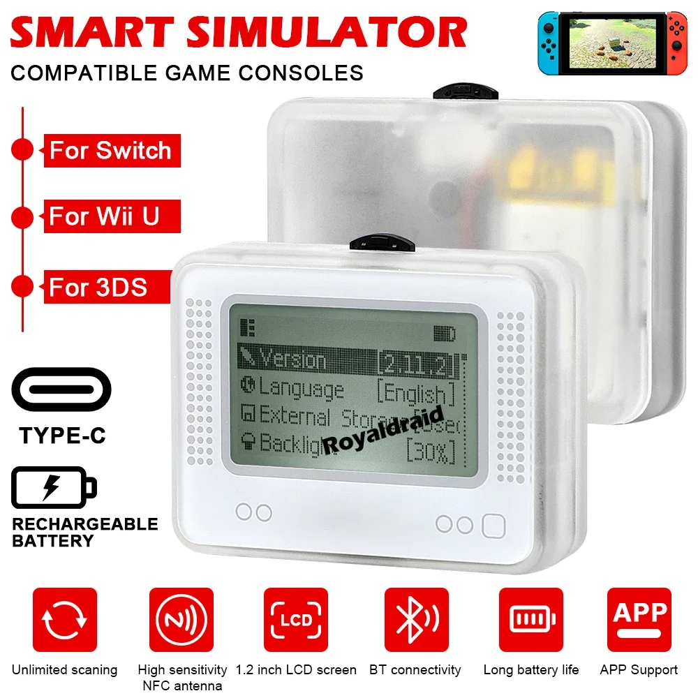 NEUE Verbessern Gaming Erfahrung Spiel Simulator Unendliche Karte Swipe Smart Für Amiibo Emulator Universal Für Schalter 3DS Wii U Zugang Image