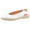 Slingsandale VERBENAS "Kiara Nucleo", Damen, Gr. 39, weiß, Leder, casual, Schuhe, Sommerschuh, Slingsandale, Slipper, Schlupfschuh mit Juterahmen