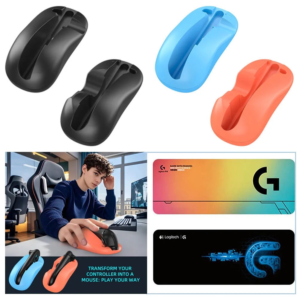 2er-Pack Mausgriff für Switch 2 Zubehör Joy Con 2 Links Rechts Controller Joycon 2 Desktop-Mausmodus-Halter Ergonomisch Image