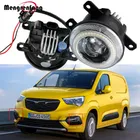 2 in1 Car Front LED Angel Eye fendinebbia DRL Daytime Running Lamp 30W per Vauxhall Opel Combo (X19) 2018 2019 2020 2021 2022 2023