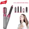 Hot Air Brush 5 in 1 Hair Dryer Set, Straightener Curler Styler Comb, Travel-Friendly Ionic Blow