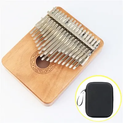 Solid Wood Kalimba 34 Keys Professional Kalimbas Box-Type Thumb Piano Adults Children Mahogany