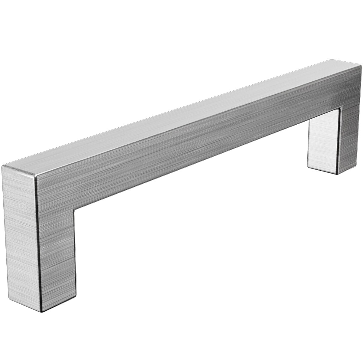 MS Beschläge Moderner Schrank- Schubladengriff 128mm Edelstahl matt gebürstet - Möbelgriff Image