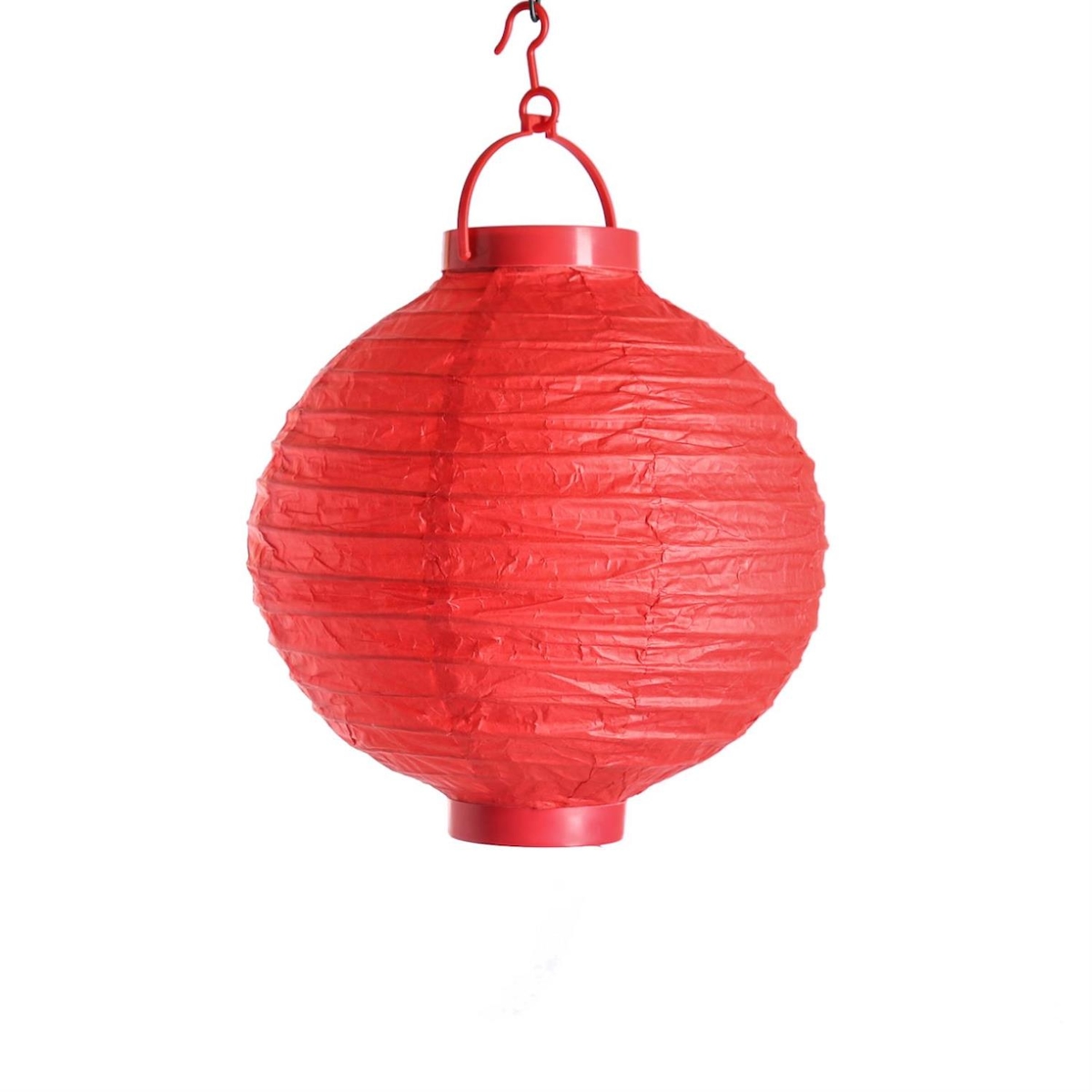 MARELIDA LED Lampion kaltweiße LED D: 20cm Kugel Laterne Partylampion rot Image