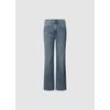 Straight-Jeans PEPE JEANS "STRAIGHT JEANS HW ROBYN", Damen, Gr. 27, Länge 30, blau (dirty blau), Denim/Jeans, Obermaterial: 99% Baumwolle, 1% Elasthan, casual, straight fit, Jeans, mit hohem Bund