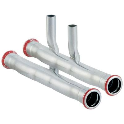 Geberit Mapress C-Stahl Set Anschluss-T-Stück für Vor- und Rücklauf Außendurchmesser 22mm Image